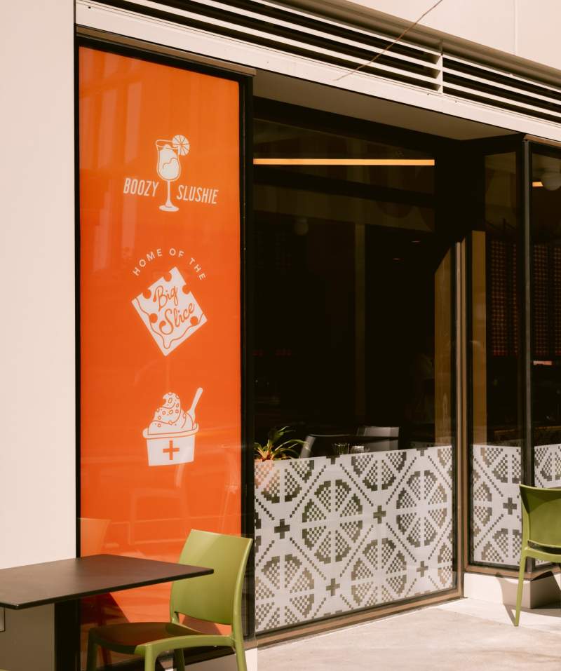 Office FW Pizza Shop Exterior Vinyl