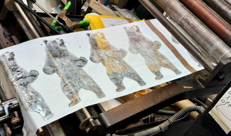 Office Holiday Card 2025 White Foil